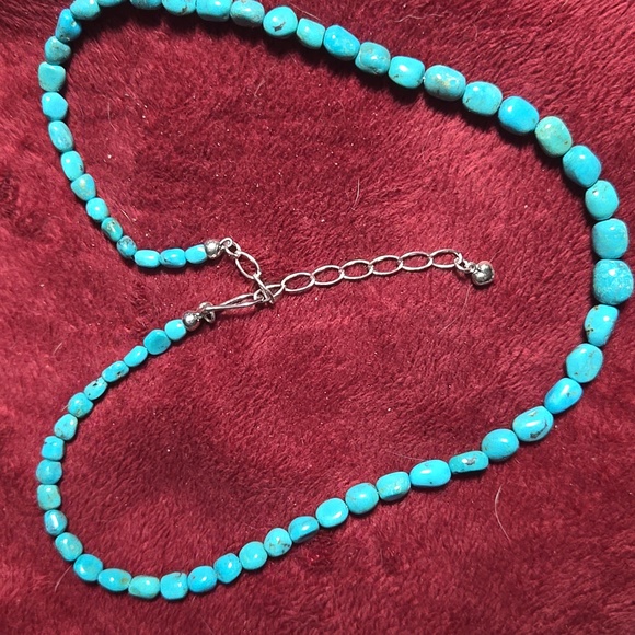 Jay King Sterling Silver New Red Skin Turquoise Bead Necklace - Picture 4 of 10